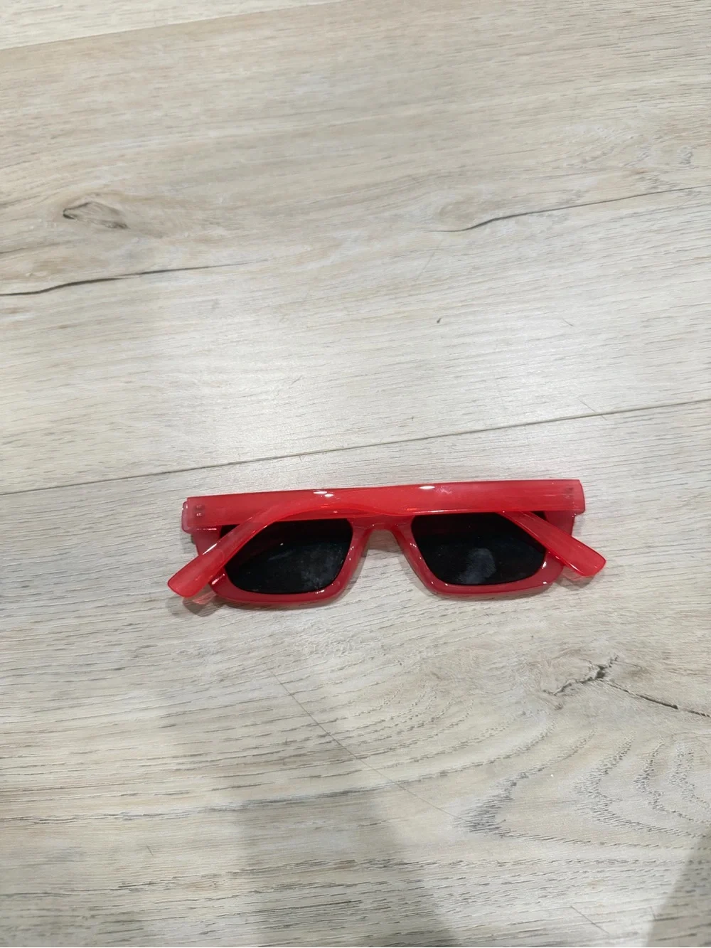 Aerie Rectangle Sunglasses in Coral Pink